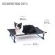 Helinox Elevated Dog Cot, Black, Large, 11402