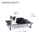 Helinox Elevated Dog Cot, Black, Large, 11402