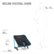 Helinox Incline Festival Chair, Black, 10506