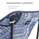 Helinox Incline Festival Chair, Blue Bandana Quilt, 10518