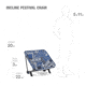 Helinox Incline Festival Chair, Blue Bandana Quilt, 10518