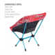 Helinox Reversible Seat Warmer One/Zero/Swivel, Blue &amp; Red Bandana, 12490