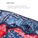 Helinox Reversible Seat Warmer One/Zero/Swivel, Blue &amp; Red Bandana, 12490