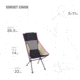 Helinox Sunset Camping Chair, Black/Khaki/Purple, 11187