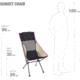 Helinox Sunset Camping Chair, Black/Khaki/Purple, 11187