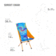 Helinox Sunset Camping Chair, Tie Dye, 11180R1