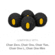 Helinox Vibram Ball Feet Set, Black, 45mm, 12792