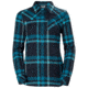 Helly Hansen Classic Check Ls Shirt - Womens, North Sea Blue Plaid, Large, 62930603-L