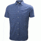 Helly Hansen Domar Short Sleeve Shirt - Men's-Sodalite Blue Micro Check-Medium