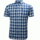 Helly Hansen Domar Short Sleeve Shirt - Men's-Sodalite Blue Outdoor Plaid-Small