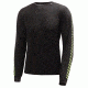Helly Hansen HH Lifa Stripe Crew - Men's-Black/High Viz-X-Large