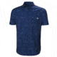 Helly Hansen Oya Short Sleeve Shirt - Mens, Catalina Blue Print, Medium, 62854-541-M