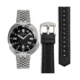 Heritor Automatic Matador Box Set with Interchangable Bands and Date Display, Black/Silver, One Size, HERHR9301