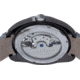 Heritor Automatic Roman Semi-Skeleton Leather-Band Watch, Gunmetal/Gray, One Size, HERHS2206