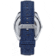 Heritor Automatic Roman Semi-Skeleton Leather-Band Watch, Silver/Navy, One Size, HERHS2202