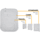 HEST Pillow Case, Travel, Gray, 13x17in, B23512GRE