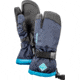 Hestra Gauntlet CZone Jr. 3 Finger Glove - Kids, Dark Navy/Turquise, 7, 32532-290240-7