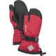 Hestra Gauntlet CZone Jr. 3 Finger Glove - Kids, Red/Black, 5, 32532-560100-5