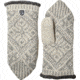 Hestra Nordic Wool Mitt - Womens-Grey/Off White-9