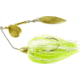 Hildebrandt Okeechobee Special Spinnerbait, 4/0 Hook, Chartreuse &amp; White With Gold Blade, 3/8oz, PRO4G-CHWH