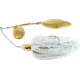 Hildebrandt Okeechobee Special Spinnerbait, 4/0 Hook, White With Gold Blade, 3/8oz, PRO4G-WH