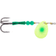 Hildebrandt Salmon Spinner, SZ 3.5, Chartreuse Green Dot Blade, SZ 1 Treble Hook, 335-CGDCB