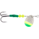 Hildebrandt Salmon Spinner SZ 3.5, Nickel Chartreuse -Green Tip Blade, SZ 1 Treble Hook, 335-SWB