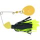 Hildebrandt Spin Dandy Microlite Spinnerbait, Size 2 Hook, Black &amp; Chartreuse, Gold Head With Gold Blade, 1/8oz, ODANG-BLCH