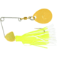 Hildebrandt Spin Dandy Microlite Spinnerbait, Size 2 Hook, Chartreuse &amp; White, Gold Head With Gold Blade, 1/8oz, ODANG-CHWH