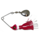 Hildebrandt Spin Dandy Microlite Spinnerbait, Size 2 Hook, White Head With Nickel Blade Red White, 1/8oz, ODANW-RW