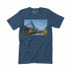 HippyTree Mens Highway Tee, Heather Navy, Small, 2262-HEATHER NAVY-S