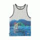 HippyTree Mens Tahiti Tank, White, Small, 2147-WHITE-S