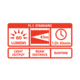 Coast HL3 66 Lumens LED Headlamp, Black/Red Headband - Clam Pack TT7454CP