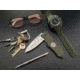 Hoffner Knives 2.8in Snap Folding Knife, 6.8in, Smooth Edge, Olive Handle, Silver Finish, FK-S2SBS-FO