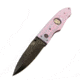 Hoffner Knives Folding Knife, 3.5in, 440c, Spear Point Blade, Chiseled Valkyrie Grip, Black Smooth Blade, FK-S3SBK-CPG