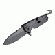 Hogue HK Karma 3.75in First Response Tool Folder Spear Point Blade, Partially Serrated Flipper, Black Finish, G10 Scales, Black 54210
