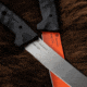 Hogue Bone Flex 7.125in Fixed Blade Knife, Stainless Steel Blade, Nylon Handle, Tumbled, Black, 35750