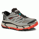Hoka Mafate Speed Trail Running Shoe - Men's-Grey/Black/Red-Medium-13 US