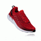 Hoka Men's Clifton 4 Road Running Shoe, Haute Red/High Risk Red, 7 US, 1016723-HRHRR-7