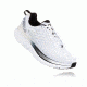 Hoka Men's Clifton 4 Road Running Shoe, White/Black, 14 US, 1016723-WBLC-14