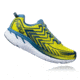 Hoka Mens Clifton 4 Road Running Shoe, Sulphur Spring/Midnight, 7 US, 1016723-SSMD-7