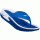Hoka Ora Recovery Flip Sandal - Men's-White/True Blue-Medium-7