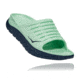Hoka Ora Recovery Slide Shoes - Mens, Green Ash/Outer Space, 12, 1099673-GAOS-12