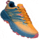 Hoka Speedgoat 4 Trailrunning Shoes - Womens, Saffron/Provincial Blue, 7, Regular, 1106527-SPNB-07