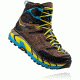Hoka Tor Ultra Hi Waterproof Hiking Boot - Men's-Grey/Cyan-Medium-13