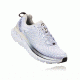 Hoka Women's Clifton 4 Road Running Shoe, White/Blackened Pearl, 6 US, 1016724-WBPR-6