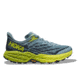 Hoka Speedgoat 5 Wide Trailrunning Shoes - Mens, Stone Blue/Dark Citron, 14EE, 1123159-SBDCT-14EE