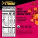 Honey Stinger Energy Chews, Fruit Smoothie/Cherry/Orange/Berry, 1.8oz Bag, 72019
