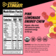 Honey Stinger Energy Chews, Pink Lemonade, 1.8oz Bag, 72512