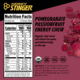 Honey Stinger Energy Chews, Pomegranate Passion Fruit, 1.8oz Bag, 72219